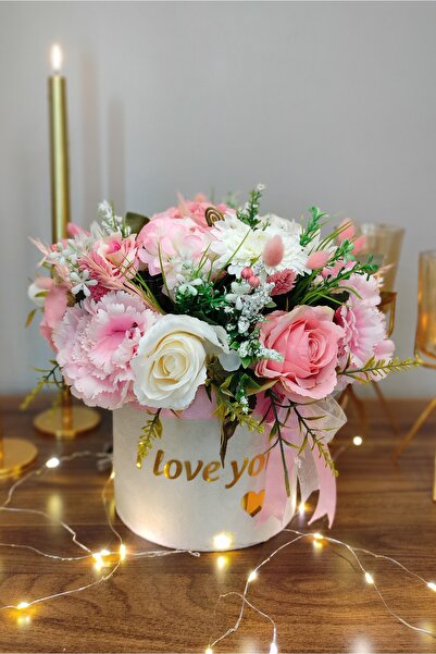 FilizKonuk Hediye Fikirleri Kutuda Yapay Çiçek, Sevgili Doğum Günü Hediyesi, ...