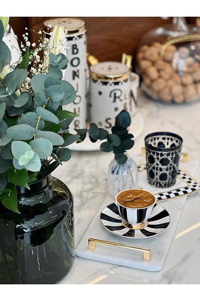 Gemboss Marble Serving Tray 40x15 Cm Long Serving Cheese Plate