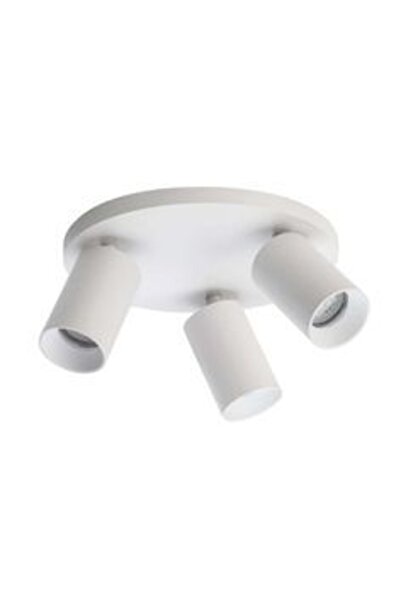 Rsylight Metal Hareketli Modern Beyaz 3lü Led Spot Avize Beyaz Ampullü