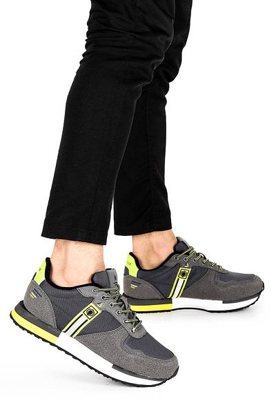 lumberjack Brown Lace-up Daily Walking Men's Sports Shoes Light Gray