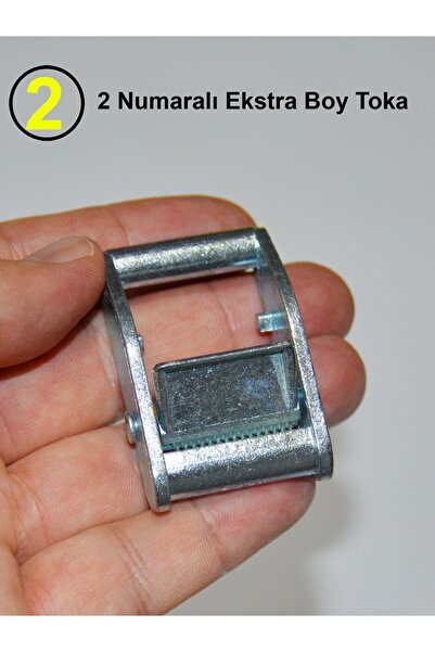 YOLDAŞ TAKMATİK Yoldaş Metal Gergi Tokası 4 Adet Mandallı Spanzet 2 Numara Ekstra Boy