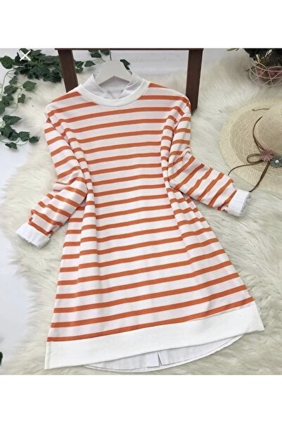 modasindoma Смугаста жіноча туніка - детальний дизайн