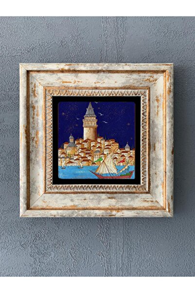 Oscar Stone Decor Çerçeveli Taş Duvar Dekoru 20 x 20 cm