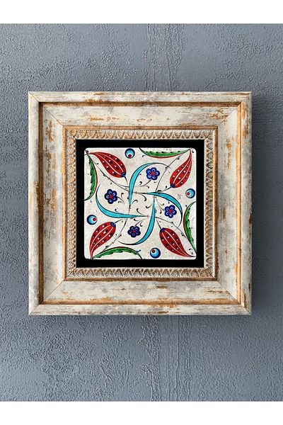 Oscar Stone Decor Διακόσμηση τοίχου με πλαίσιο από πέτρα 20 x 20 cm Μοτίβο πλακιδίων