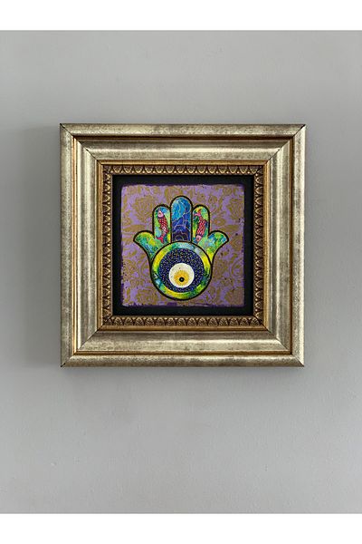 Oscar Stone Decor Pictură pe perete de piatră înrămată Fatma Ana Hand