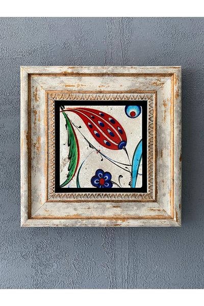 Oscar Stone Decor Framed Stone Wall Decor 20 X 20 cm Tile Pattern