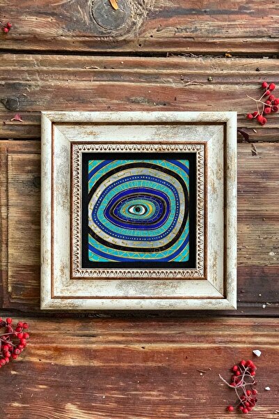 Oscar Stone Decor Çerçeveli Taş Tablo 20x20 Cm-wall Decor