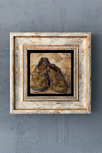 Oscar Stone Decor Çerçeveli Taş Tablo 20x20 Cm Wall Decor Van Gogh Eserleri