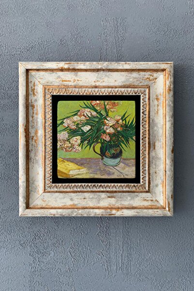 Oscar Stone Decor Çerçeveli Taş Tablo 20x20 Cm Wall Decor Van Gogh Eserleri