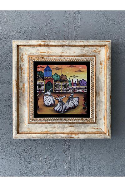 Oscar Stone Decor Διακόσμηση τοίχου με κορνίζα 20 x 20 cm Σεμάζεν