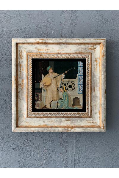 Oscar Stone Decor Çerçeveli Taş Duvar Dekoru 20 x 20 cm  OSMAN HAMDİ