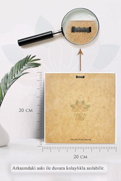 Oscar Stone Decor Çerçeveli Taş Duvar Tablosu