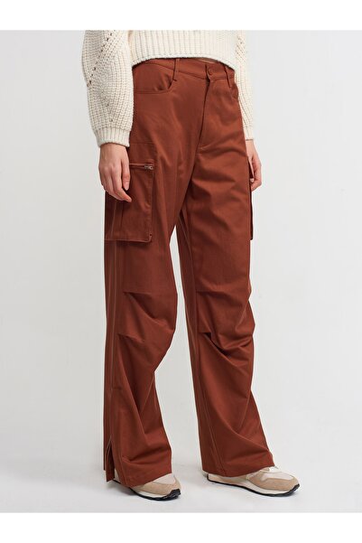 Dilvin 70390 Cargo Παντελόνι-καφέ