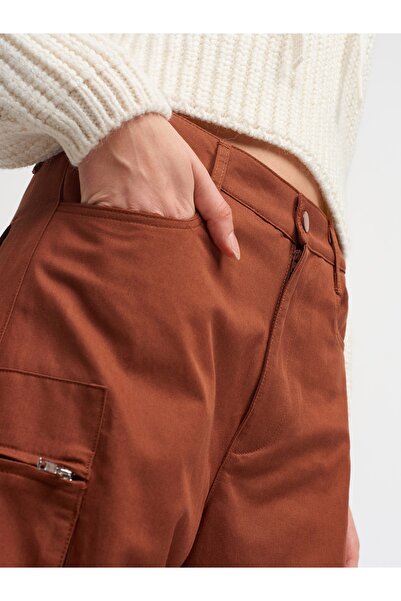 Dilvin 70390 Cargo Παντελόνι-καφέ