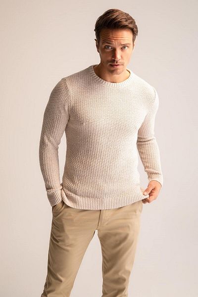 DeFacto Pullover - Beige - Slim Fit