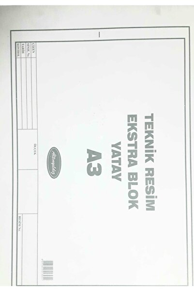 altıyıldız Bloc suplimentar pentru pictură tehnică orizontală A3