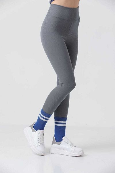 Ozy Fashion Colanți fără cusături de damă cu talie înaltă, cu nervuri din lână iarnă
