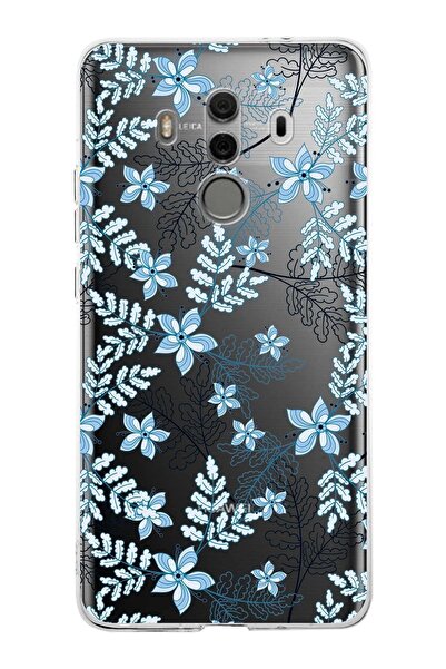 PrintiFy غطاء متوافق مع هاتف Huawei Mate 10 Pro مصنوع من السيليكون الشفاف بتص...