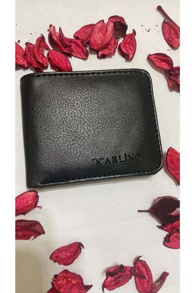 sema aksesuar New Year's Gift - New Year's Gift Men's Black Leather Wallet