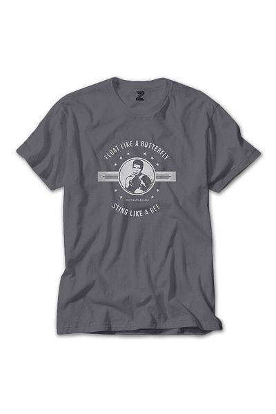 Z zepplin Tricou Gri Muhammad Ali Fluture