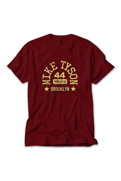 Z zepplin Mike Tyson 44 Wins By Knockout Red T-shirt