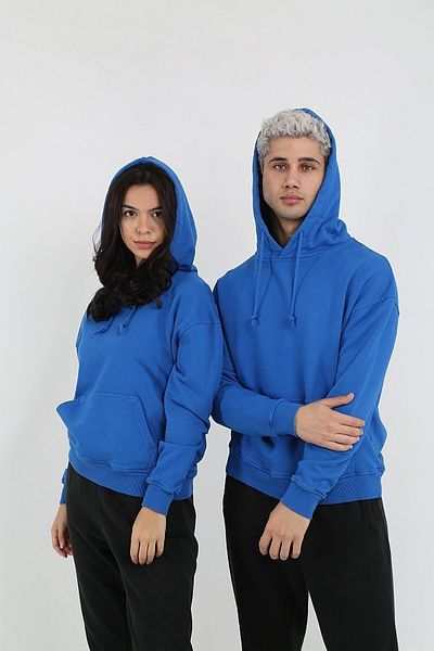 Lixera Μπλε Unisex εποχιακό φούτερ - Λευκό κορδόνι, Τιμή για ένα προϊόν