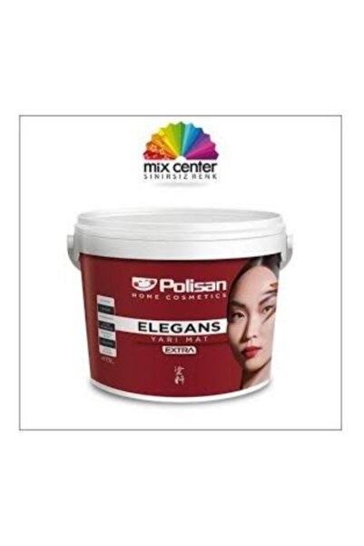 Polisan Elegans Extra Yarımat 2,5 Lt Beyaz Silinebilir Silikonlu Antibakteriy...