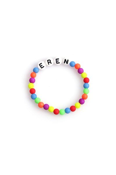 Sahi Aksesuar Baby Boy Orange Beaded Line Bracelet