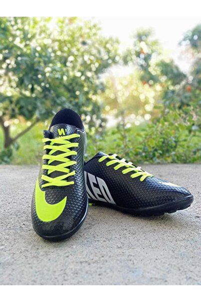 orkistore Чорно-жовті футбольні бутси для гри на штучному покритті