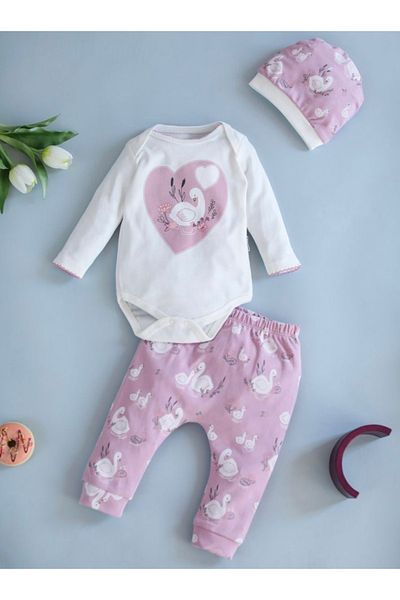 Mia Swan 100% Cotton Badi Suit 3 Pieces