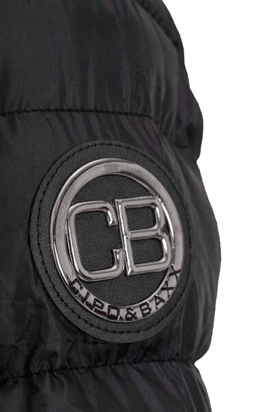 Cipo&Baxx Wm132 Kürklü Siyah Kadın Şişme Mont