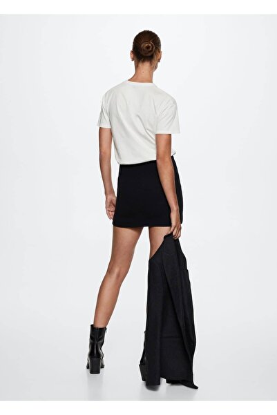 MANGO Woman T-Shirt τουίντ με τσέπες