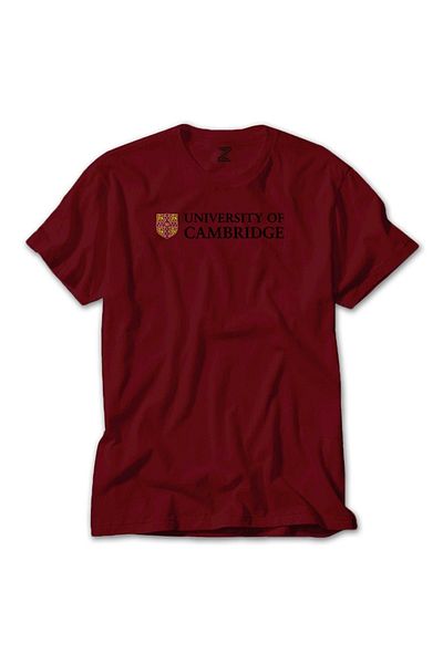 Z zepplin Κόκκινο μπλουζάκι με κείμενο λογότυπου University Of Cambridge