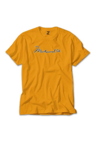 Z zepplin Κίτρινο T-shirt Muhammad Ali White Text