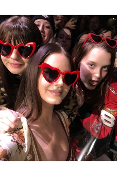 Adil Baba Heart Frame Sunglasses Cat Eye Heart Glasses Heart Retro Sunglasses