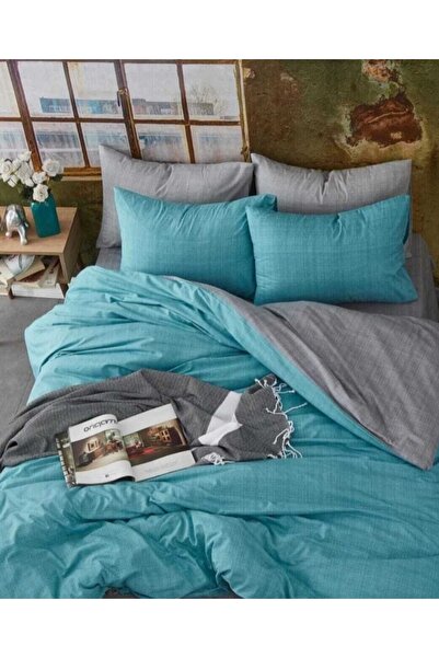 Gasel Home طقم غطاء لحاف مزدوج الجوانب من القطن