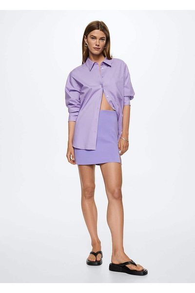 MANGO Woman Oversize Cotton Shirt