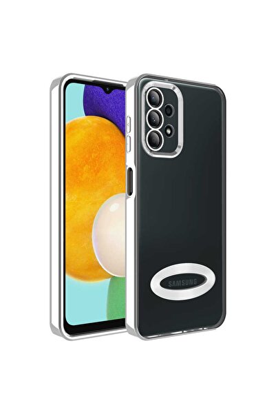 Fibaks Samsung Galaxy A13 4g Kılıf Kamera Lens Korumalı Şeffaf Renkli Logo Gö...