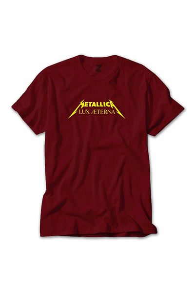 Z zepplin Κόκκινο T-shirt Metallica Lux Æterna Text