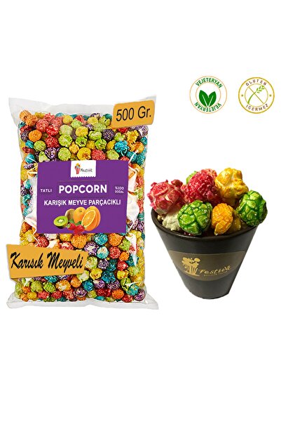 Festiva Karışık Meyve Parçacıklı Karamelli Patlamış Mısır / Popcorn 500 gr