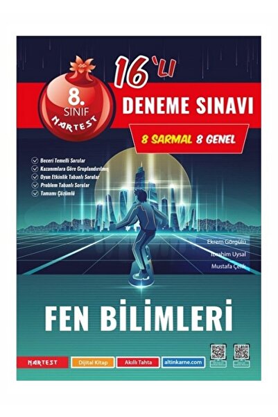 Nartest Yayınevi Nartest Yayınları 8. Sınıf Mod 16'lı Fen Bilimleri Deneme
