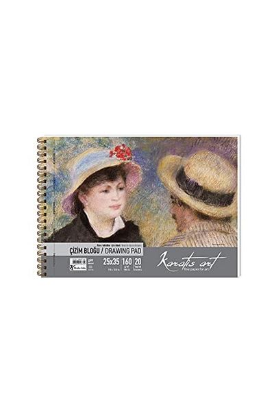 karatis art 25x35 Spiral Drawing Block 160gr/20 Sheets