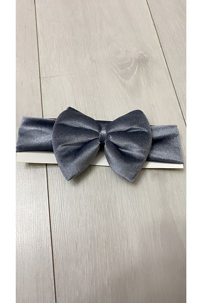 Mommyslab Pink Big Bow Velvet Bandana