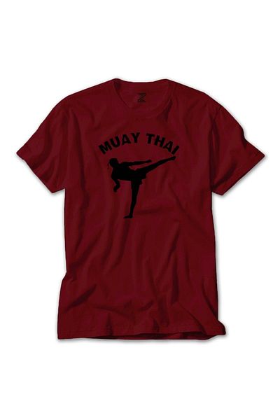 Z zepplin Κόκκινο T-shirt Karate Muay Thai Silhouette