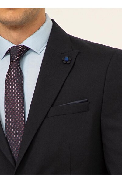 SÜVARİ Normal Bel Slim Fit Lacivert Erkek Takım Elbise Tk1020200159