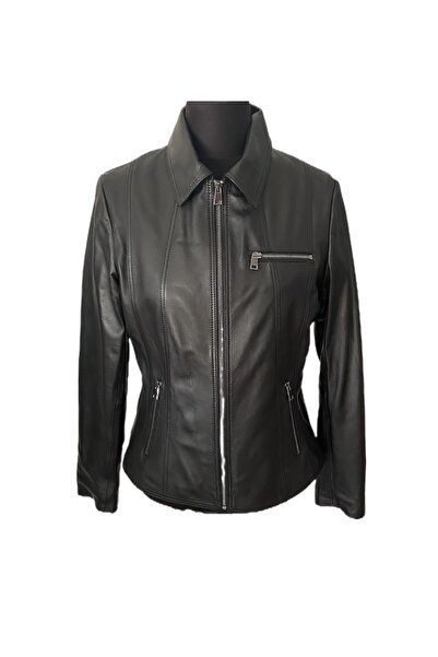 asus deri Morgan V3 Hakiki Deri Kadın Ceket