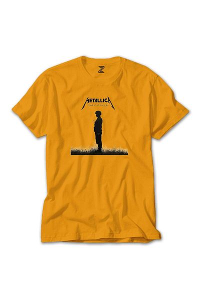 Z zepplin Κίτρινο T-shirt Metallica Master Of Puppets Metal Soldier