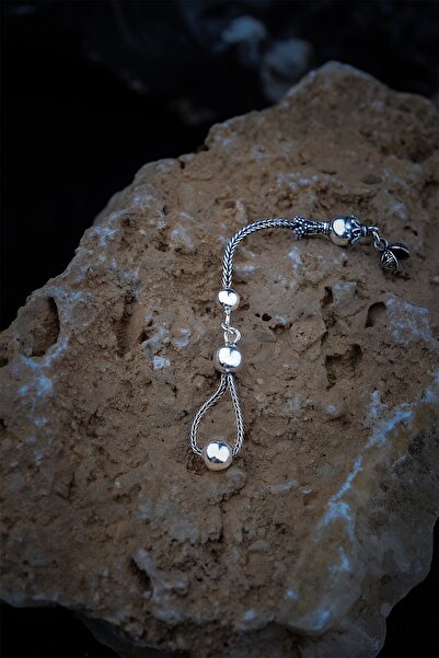 ENCİLİ SİLVER 925 Ayar Gümüş Tek Sallantılı Tesbih Püskülü