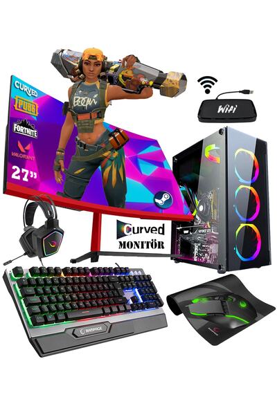 Zeiron Ox61 I5-3470 16 Gb 512gb Ssd Gb Ssd Gtx1650 27" Oyuncu Masaüstü Bilgis...
