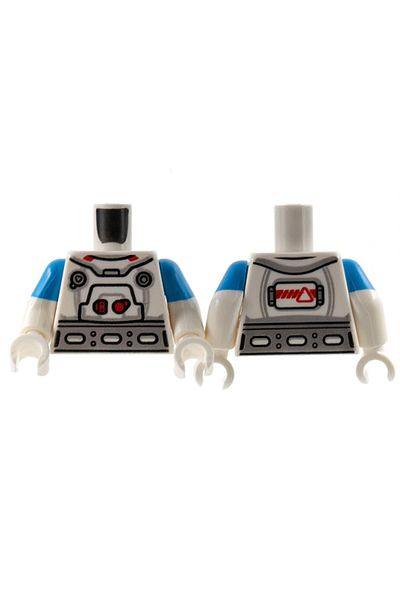 LEGO Original Moc Custom Minifigure Minifigure Body Torso White Nasa Astronaut Jumpsuit